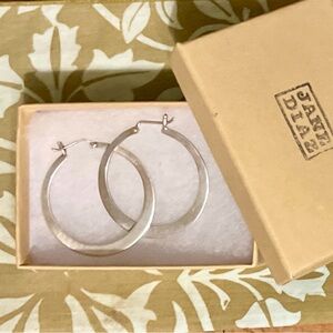 Jane Diaz | Sterling Silver Hoops, Large ♥ New in box!
